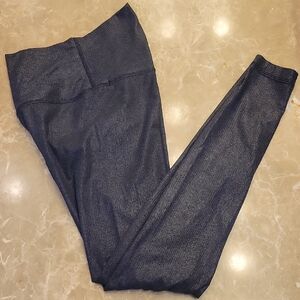 lululemon athletica Black High-Waist Pinstripe Leggings, Sz 4